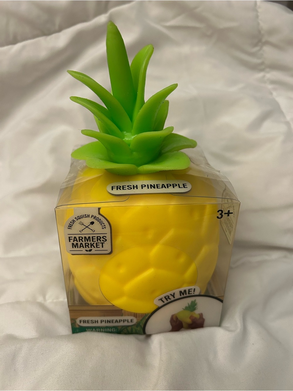 Fresh Pineapple Squishy Toy - Yellow & Green